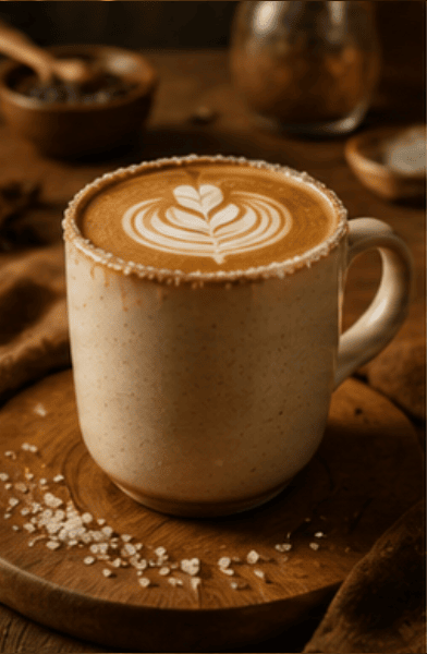 Sea Salt Latte dengan krim lembut.